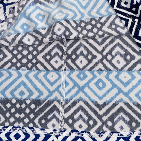 Tommy Bahama Mayan Maze Halter Dress XS blue resort wear women’s beach pool - Picture 4 of 8